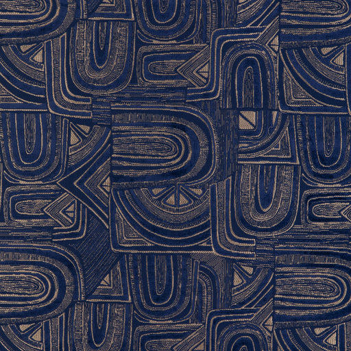 BRUNSCHWIG & FILS - TIMBRE VELVET- LAPIS - Fabric by the Yard LAPIS