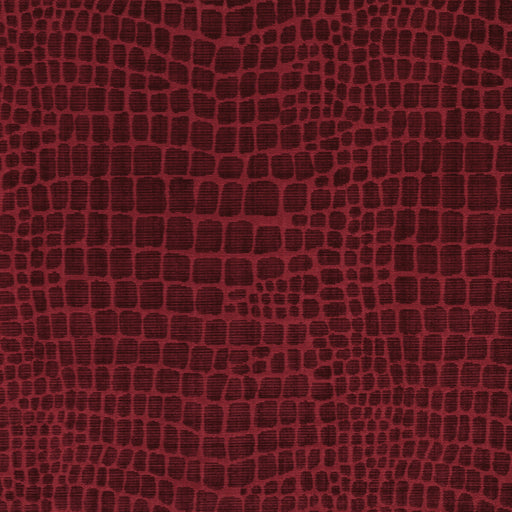 BRUNSCHWIG & FILS - CROC VELVET- GARNET - Fabric by the Yard GARNET