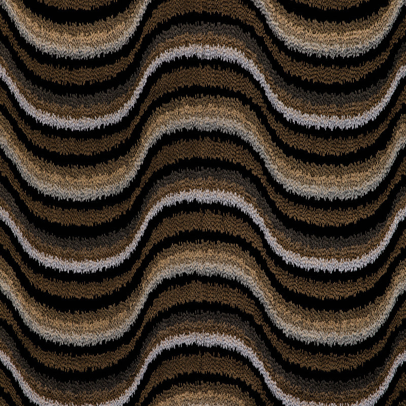 BRUNSCHWIG & FILS - DU SON EMB- ONYX - Fabric by the Yard ONYX