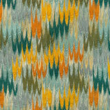 BRUNSCHWIG & FILS - DUVAL EMB- TEAL/TOPAZ - Fabric by the Yard