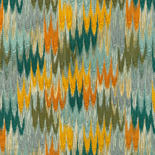 BRUNSCHWIG & FILS - DUVAL EMB- TEAL/TOPAZ - Fabric by the Yard TEAL/TOPAZ