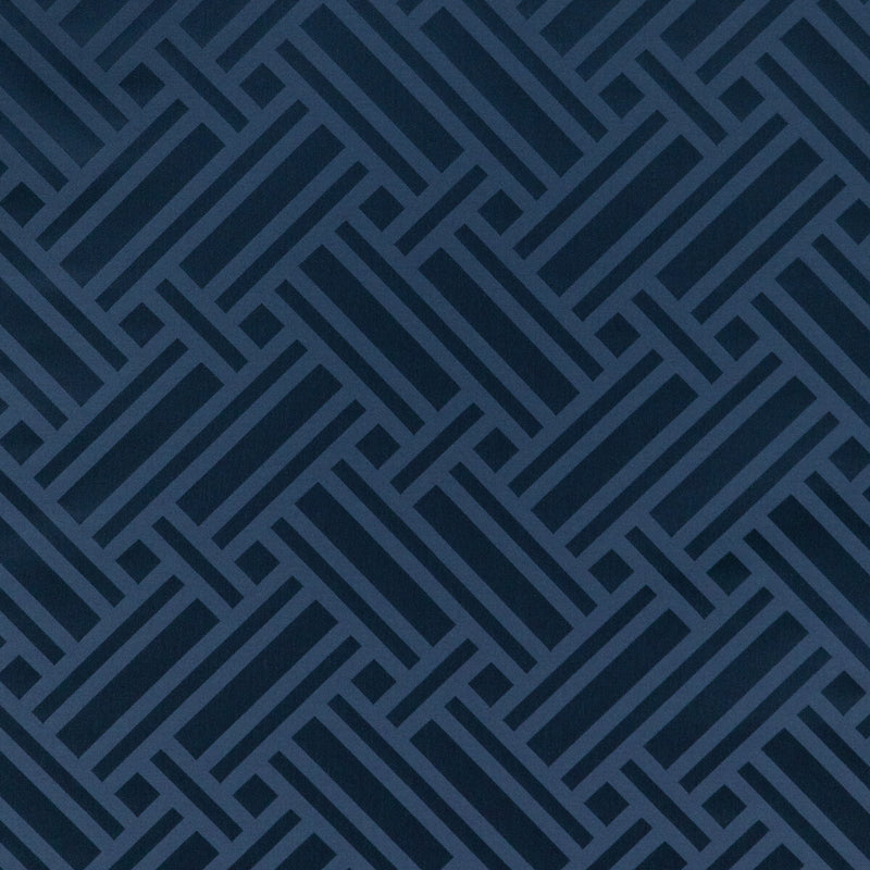 BRUNSCHWIG & FILS - MARTEL WEAVE- NAVY - Fabric by the Yard NAVY