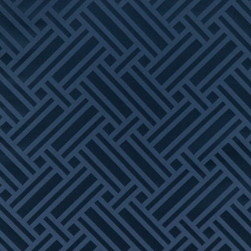 BRUNSCHWIG & FILS - MARTEL WEAVE- NAVY - Fabric by the Yard NAVY