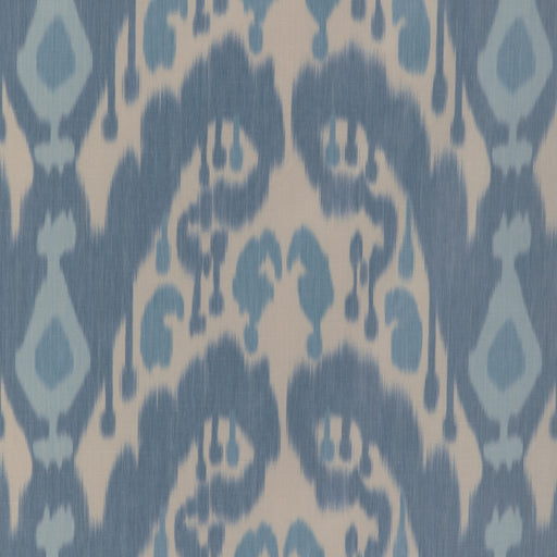 BRUNSCHWIG & FILS - BUKARA WARP PRINT- BLUE - Fabric by the Yard BLUE