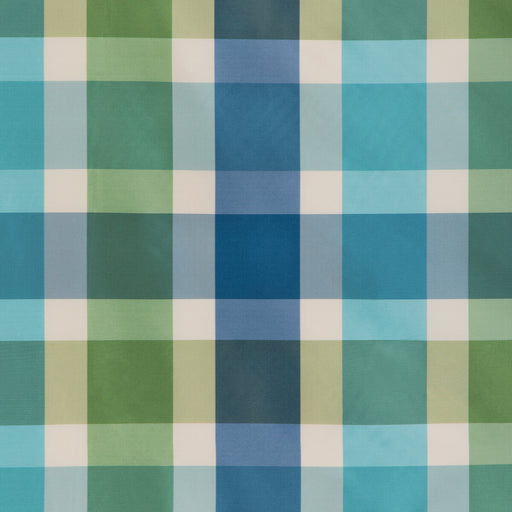 BRUNSCHWIG & FILS - VERDUN PLAID- POOL - Fabric by the Yard POOL