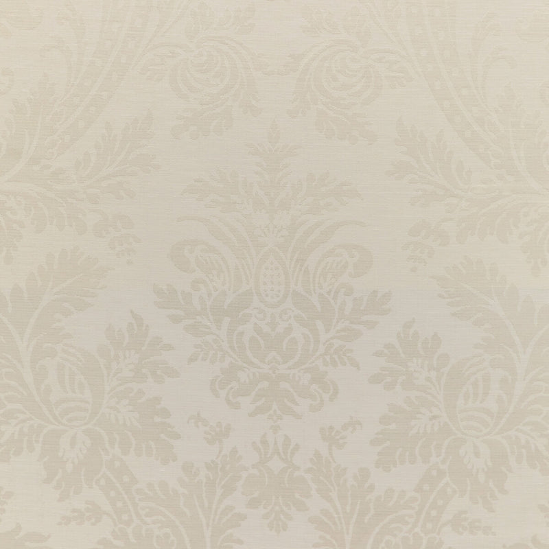 BRUNSCHWIG & FILS - ARNAUD DAMASK- IVORY - Fabric by the Yard IVORY