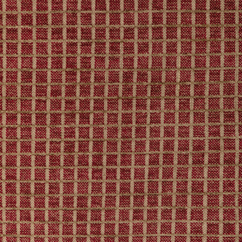 BRUNSCHWIG & FILS - CHIRON TEXTURE- RED - Fabric by the Yard RED