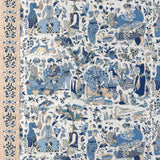 BRUNSCHWIG & FILS - SHALIMAR PRINT- BLUE/SAND - Fabric by the Yard