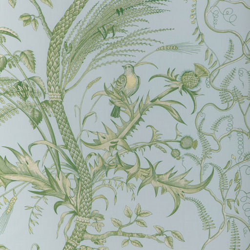 BRUNSCHWIG & FILS - BIRD AND THISTLE II- SKY - Fabric by the Yard SKY