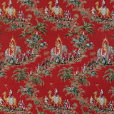 BRUNSCHWIG & FILS - BEAUPORT PROMENADE- RED - Fabric by the Yard