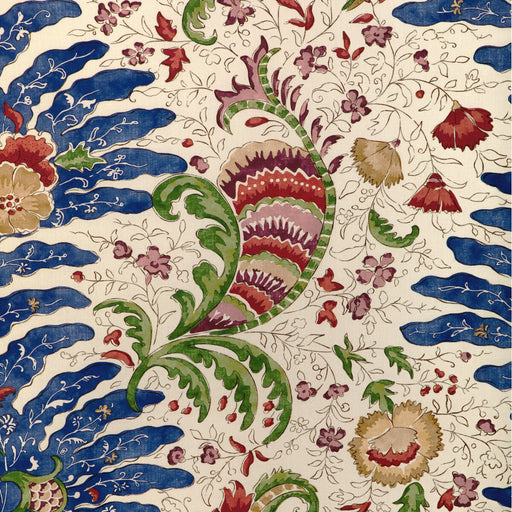 BRUNSCHWIG & FILS - RIVIERE PRINT- BLUE - Fabric by the Yard BLUE