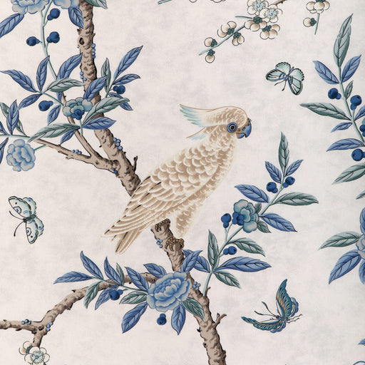 BRUNSCHWIG & FILS - KANCHOU PRINT- AZURE - Fabric by the Yard AZURE