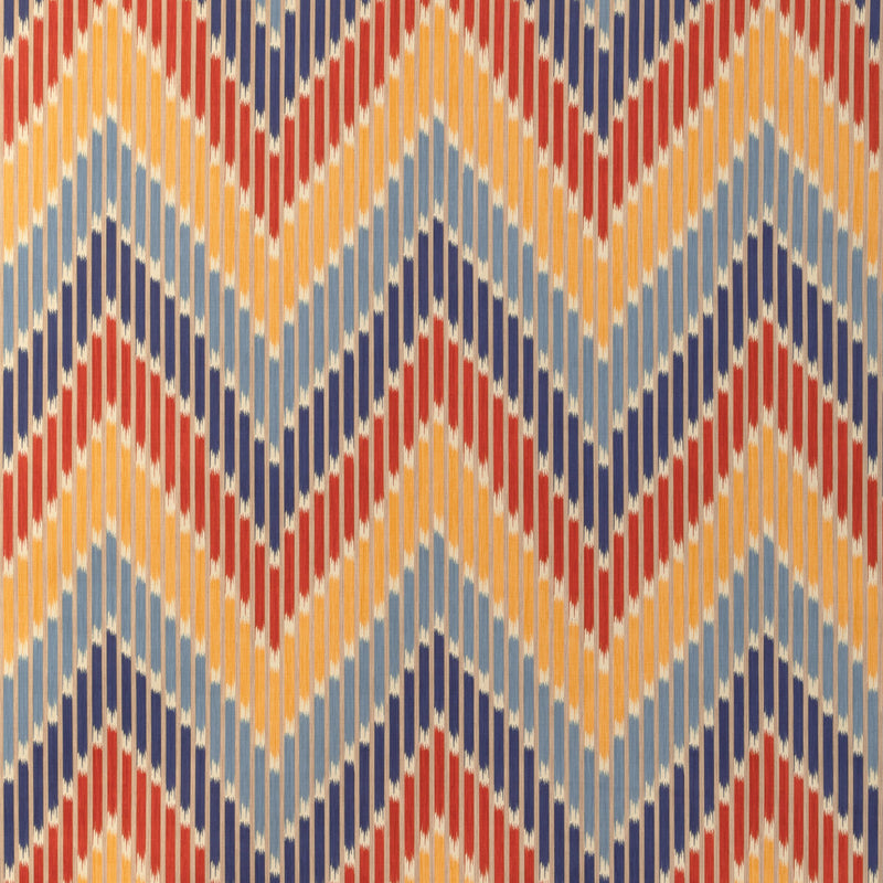 BRUNSCHWIG & FILS - CASCADE PRINT- RED/BLUE - Fabric by the Yard RED/BLUE