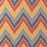 BRUNSCHWIG & FILS - CASCADE PRINT- RED/BLUE - Fabric by the Yard