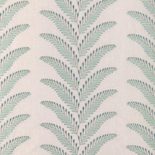 BRUNSCHWIG & FILS - FOUGERE EMB- AQUA - Fabric by the Yard AQUA