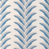 BRUNSCHWIG & FILS - FOUGERE EMB- BLUE - Fabric by the Yard