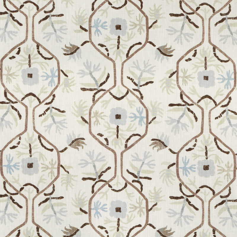 BRUNSCHWIG & FILS - LE JASMIN PRINT- PUMICE - Fabric by the Yard PUMICE