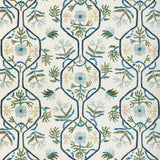 BRUNSCHWIG & FILS - LE JASMIN PRINT- MARINE - Fabric by the Yard
