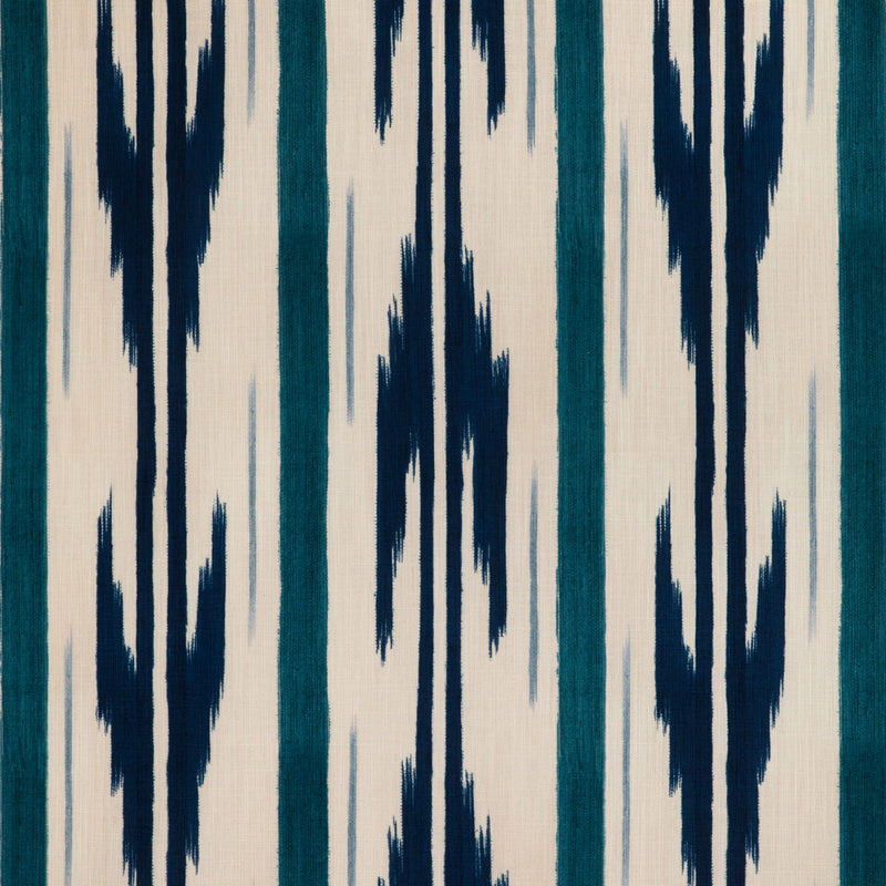 BRUNSCHWIG & FILS - LE MISTRAL PRINT- INDIGO - Fabric by the Yard INDIGO