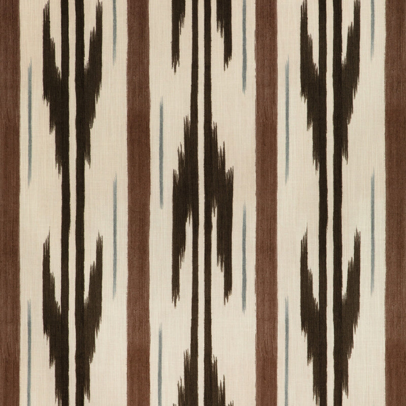 BRUNSCHWIG & FILS - LE MISTRAL PRINT- WALNUT - Fabric by the Yard WALNUT