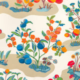 BRUNSCHWIG & FILS - POMELO PRINT- MULTI - Fabric by the Yard