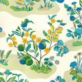 BRUNSCHWIG & FILS - POMELO PRINT- MARINE - Fabric by the Yard