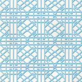 BRUNSCHWIG & FILS - PAVILION TRELLIS- AQUA - Fabric by the Yard