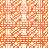 BRUNSCHWIG & FILS - PAVILION TRELLIS- ORANGE - Fabric by the Yard