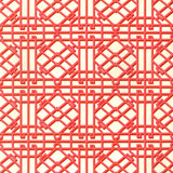BRUNSCHWIG & FILS - PAVILION TRELLIS- RED - Fabric by the Yard