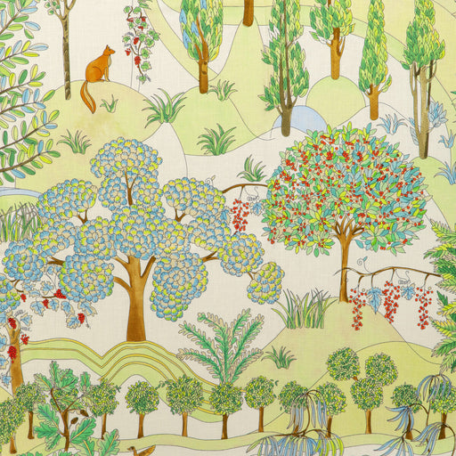 BRUNSCHWIG & FILS - FOLKLORE PRINT- MEADOW - Fabric by the Yard MEADOW