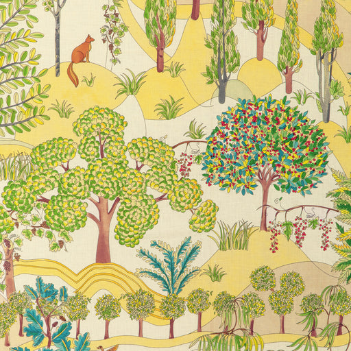 BRUNSCHWIG & FILS - FOLKLORE PRINT- LEAF - Fabric by the Yard LEAF