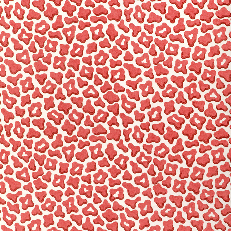 BRUNSCHWIG & FILS - GUEPARD PRINT- ROUGE - Fabric by the Yard ROUGE