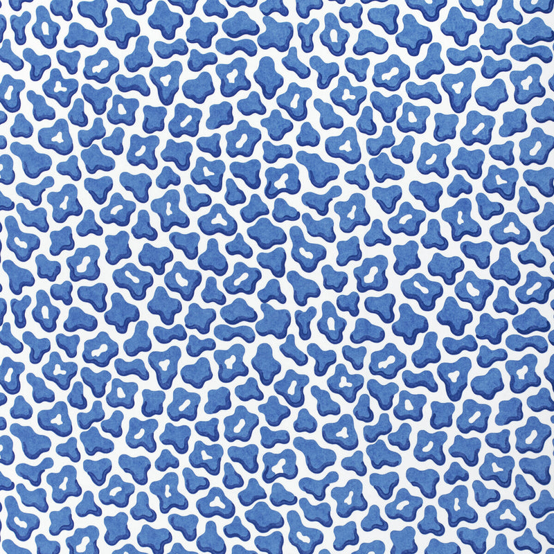 BRUNSCHWIG & FILS - GUEPARD PRINT- BLUE - Fabric by the Yard BLUE