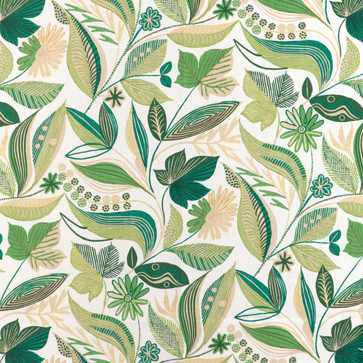 BRUNSCHWIG & FILS - CARLSTEN PRINT- LEAF - Fabric by the Yard LEAF