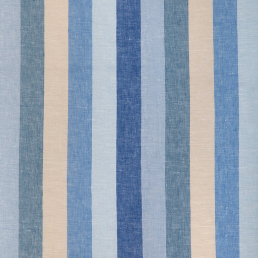BRUNSCHWIG & FILS - PICNIC STRIPE- BLUE - Fabric by the Yard BLUE
