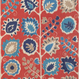 BRUNSCHWIG & FILS - ROSENDAL WARP PRINT- RED - Fabric by the Yard