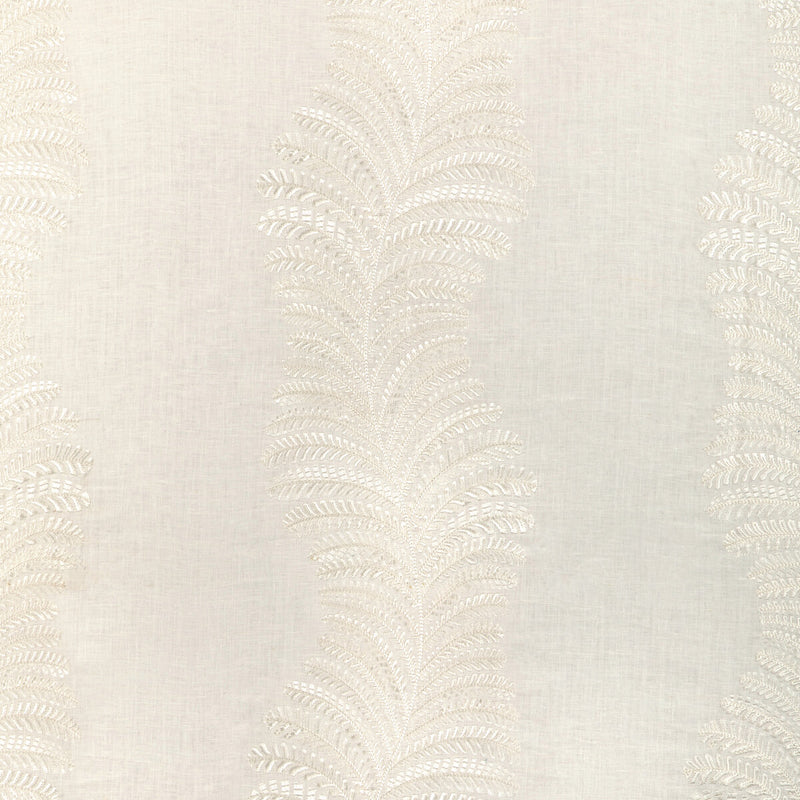 BRUNSCHWIG & FILS - ROWAN EMB- IVORY - Fabric by the Yard IVORY
