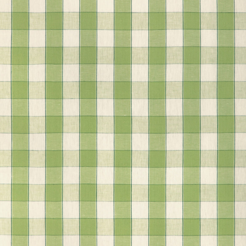 BRUNSCHWIG & FILS - CLEMENS CHECK- GREEN - Fabric by the Yard GREEN