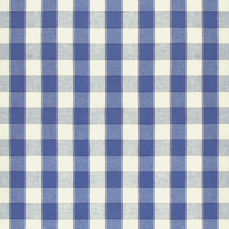 BRUNSCHWIG & FILS - CLEMENS CHECK- BLUE - Fabric by the Yard BLUE