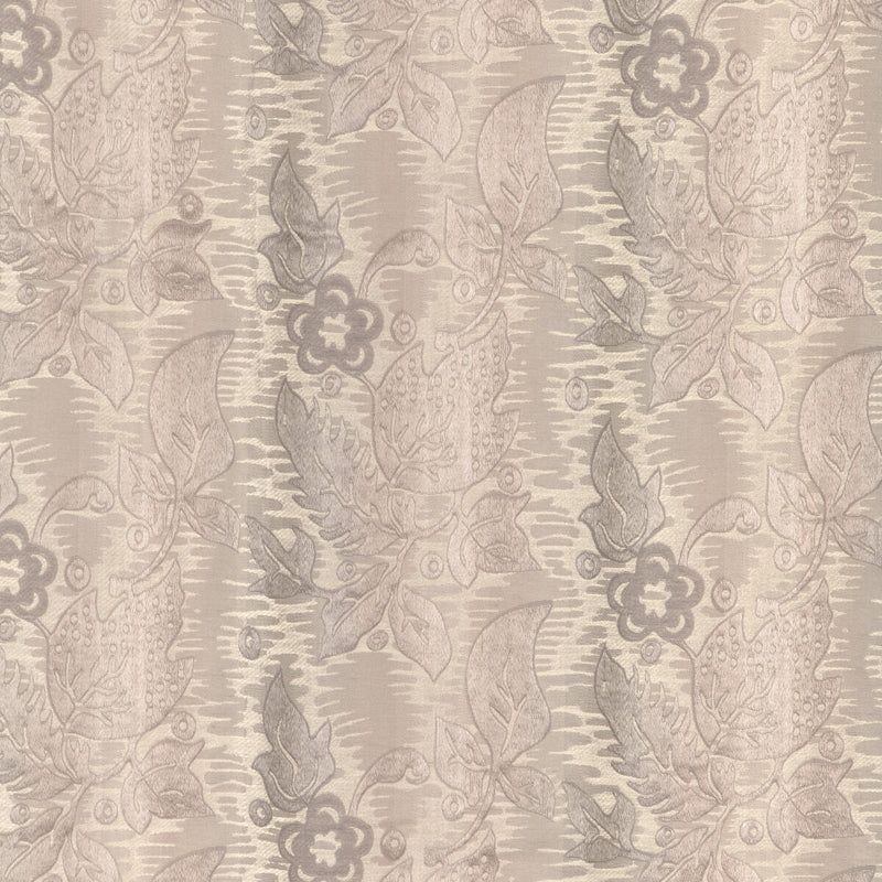 BRUNSCHWIG & FILS - PRIMAVERA BROCATELLE- FOG - Fabric by the Yard FOG