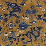 BRUNSCHWIG & FILS - LE DRAGON VELVET- GOLD - Fabric by the Yard