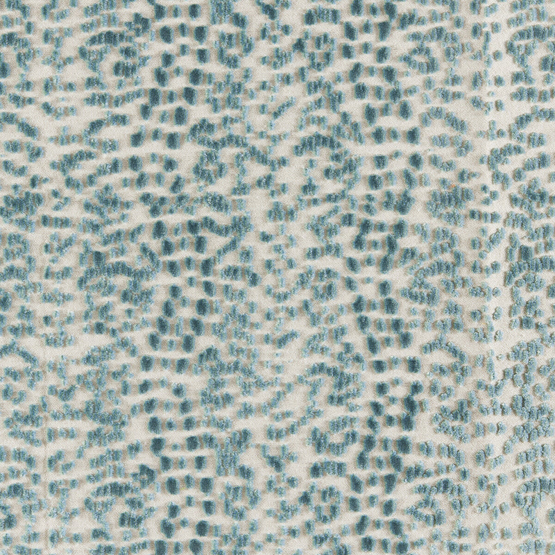 BRUNSCHWIG & FILS - LES TOUCHES VELVET- AQUA - Fabric by the Yard AQUA