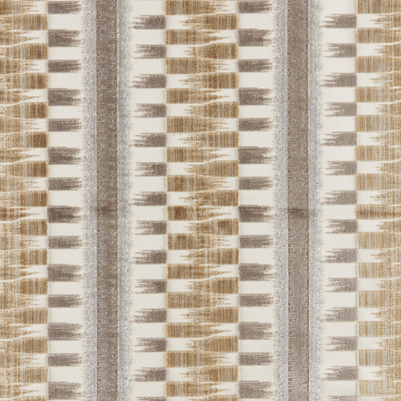 BRUNSCHWIG & FILS - FLAMME VELVET- BEIGE - Fabric by the Yard BEIGE