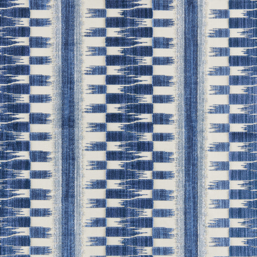 BRUNSCHWIG & FILS - FLAMME VELVET- BLUE - Fabric by the Yard BLUE