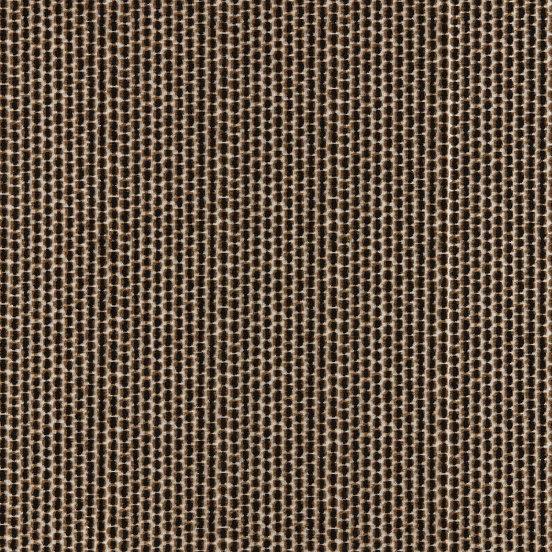 BRUNSCHWIG & FILS - TEMPLON VELVET- BLACK/BROWN - Fabric by the Yard BLACK/BROWN