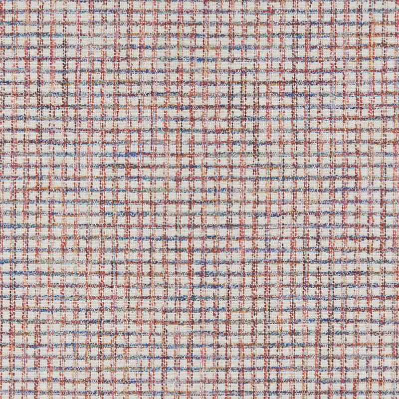 BRUNSCHWIG & FILS - LEROUX WEAVE- RED/BLUE - Fabric by the Yard RED/BLUE