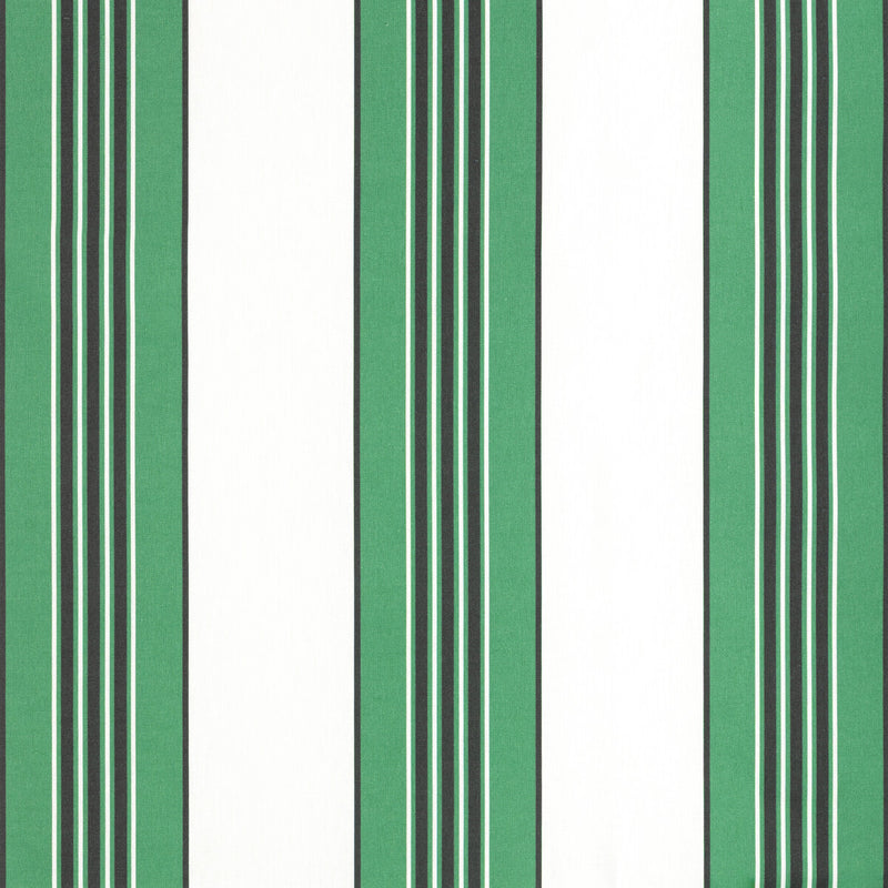 BRUNSCHWIG & FILS - RAYURE MARCELLIN- GREEN - Fabric by the Yard GREEN