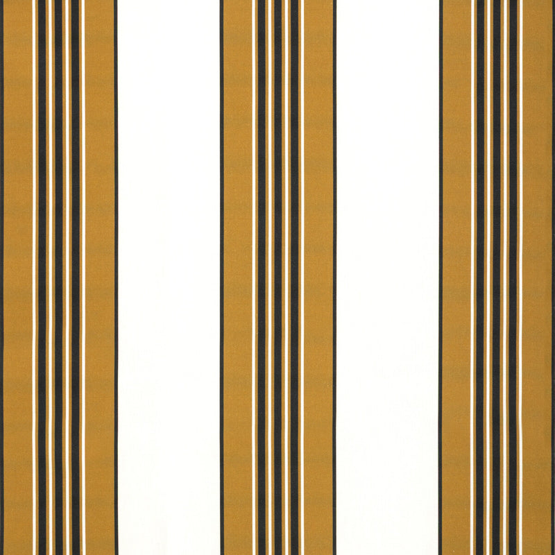 BRUNSCHWIG & FILS - RAYURE MARCELLIN- COGNAC - Fabric by the Yard COGNAC