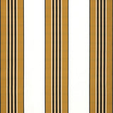 BRUNSCHWIG & FILS - RAYURE MARCELLIN- COGNAC - Fabric by the Yard