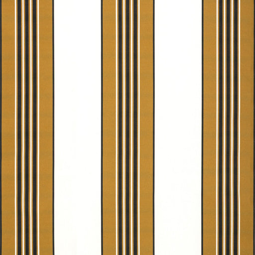BRUNSCHWIG & FILS - RAYURE MARCELLIN- COGNAC - Fabric by the Yard COGNAC